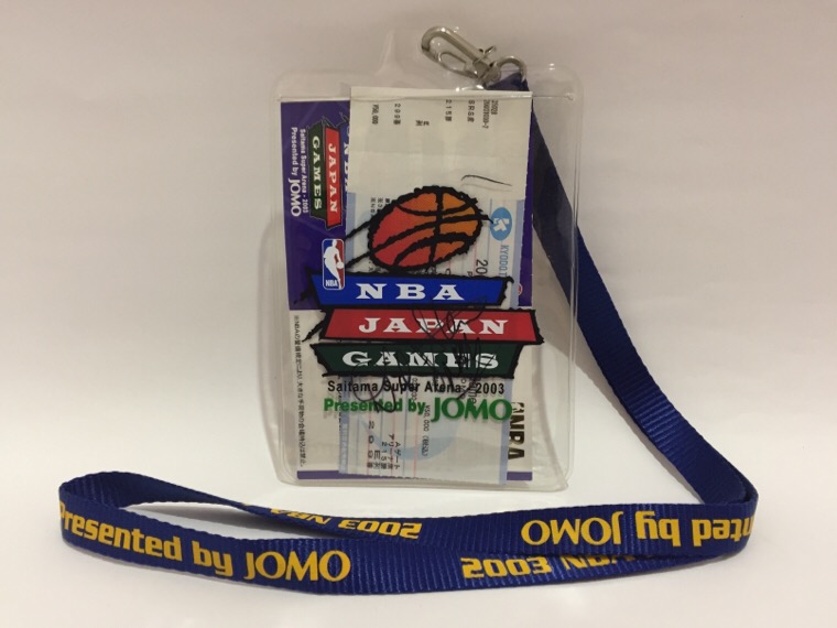 2003年 NBAジャパンゲーム デビッド・スターン サイン チケットホルダー