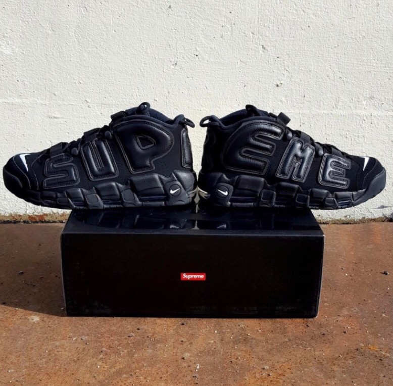 Nike air more uptempo x supreme black online