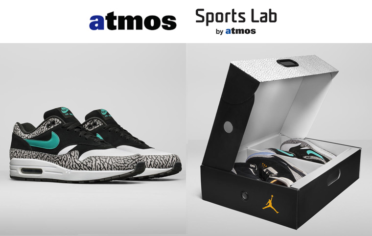 Sports Lab by atmos AIR JORDAN 3 MAXパック Air Max 1 販売方法発表