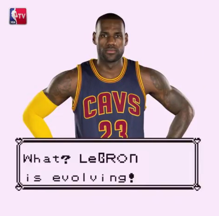 NBA TV ポケモン風 レブロン 広告
