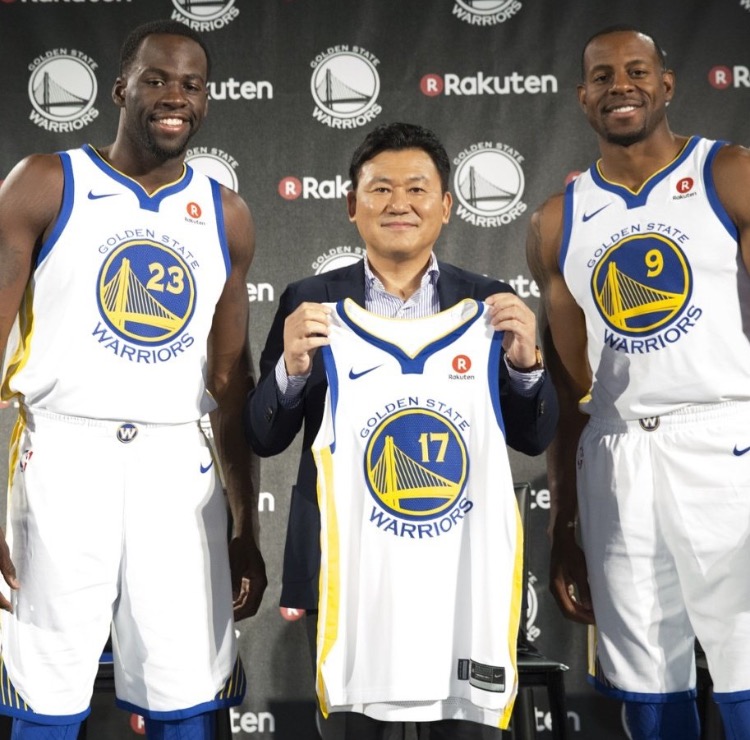楽天 ゴールデンステイト・ウォリアーズ スポンサー 契約 ユニフォーム
