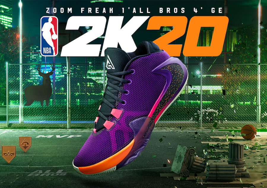 4月11日発売！NBA 2K20 x ナイキ ズーム フリーク1 “All Bros 4” GE